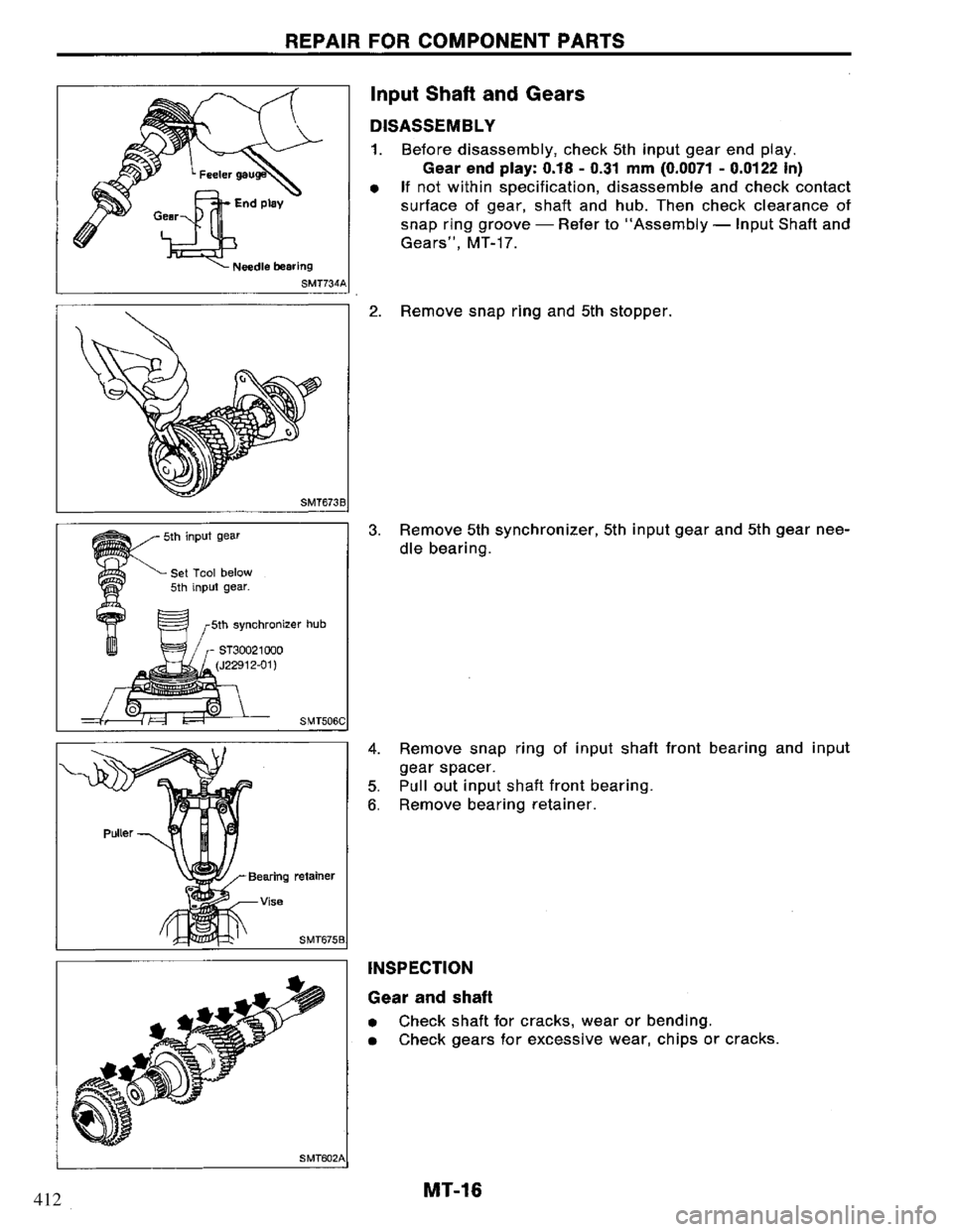 NISSAN PRIMERA 1995  Service Repair Manual 412 