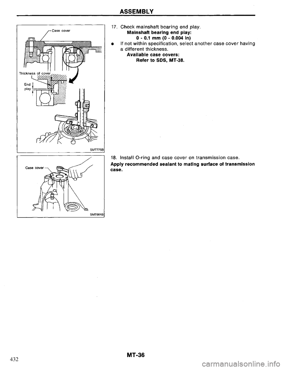NISSAN PRIMERA 1995  Service Repair Manual 432 