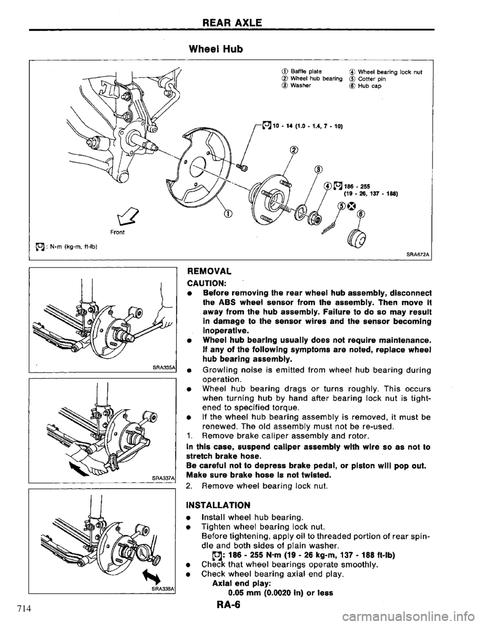 NISSAN PRIMERA 1995  Service Repair Manual 714 