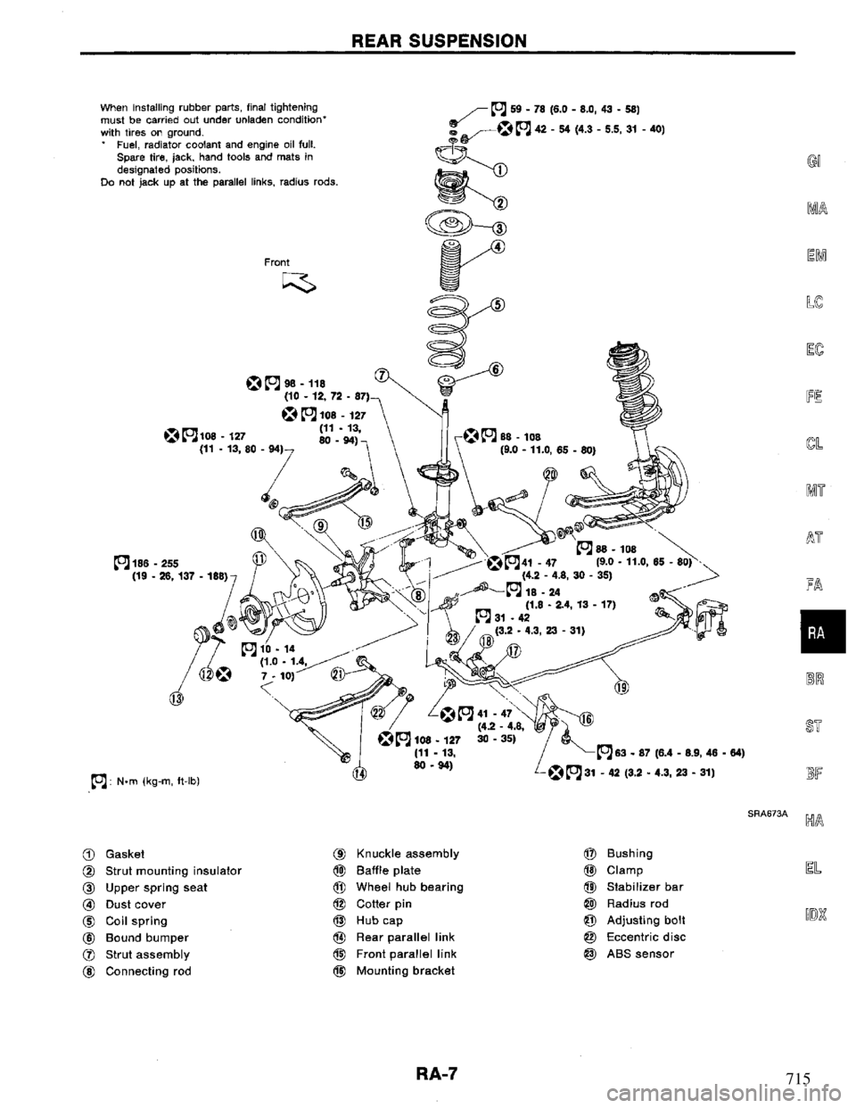 NISSAN PRIMERA 1995  Service Repair Manual 715 