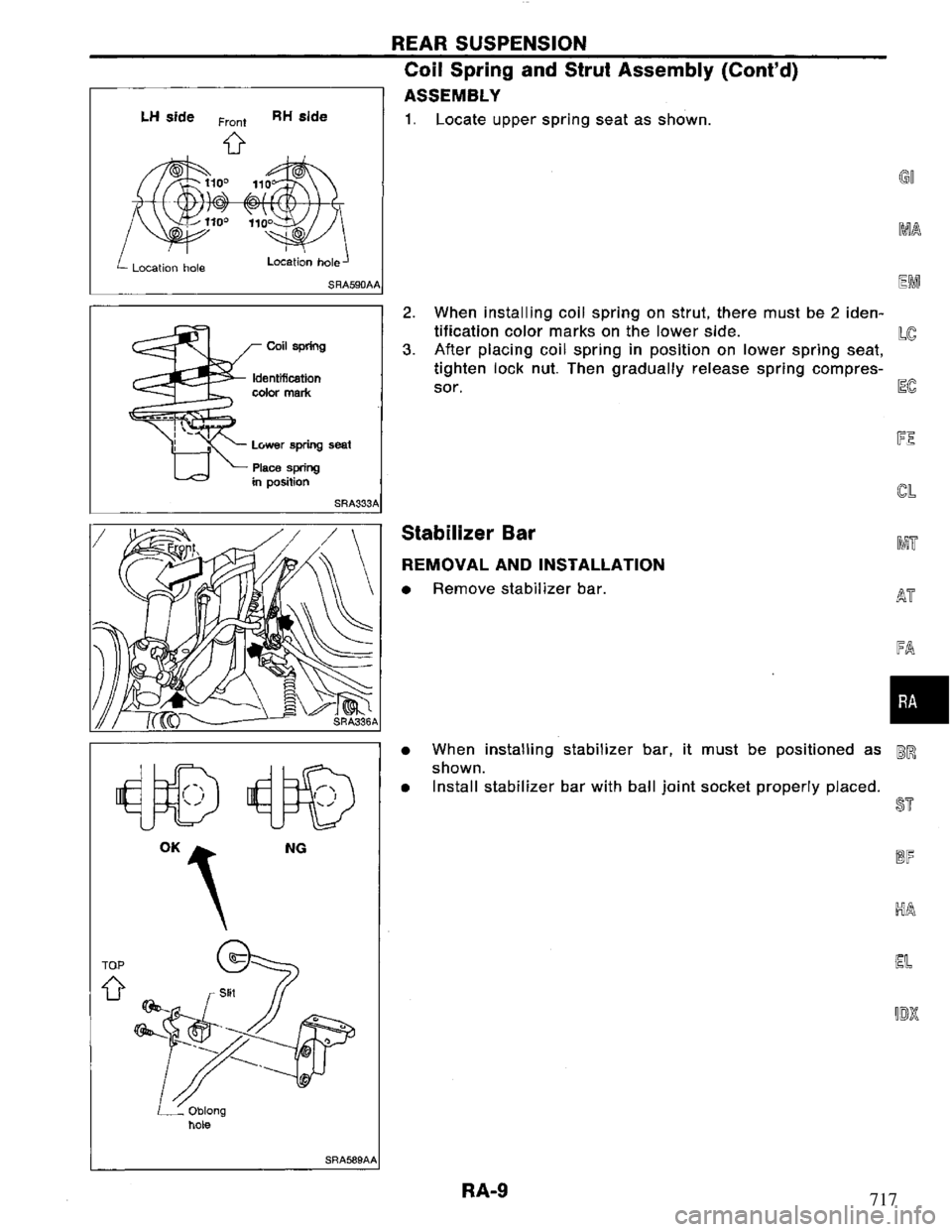 NISSAN PRIMERA 1995  Service Repair Manual 717 