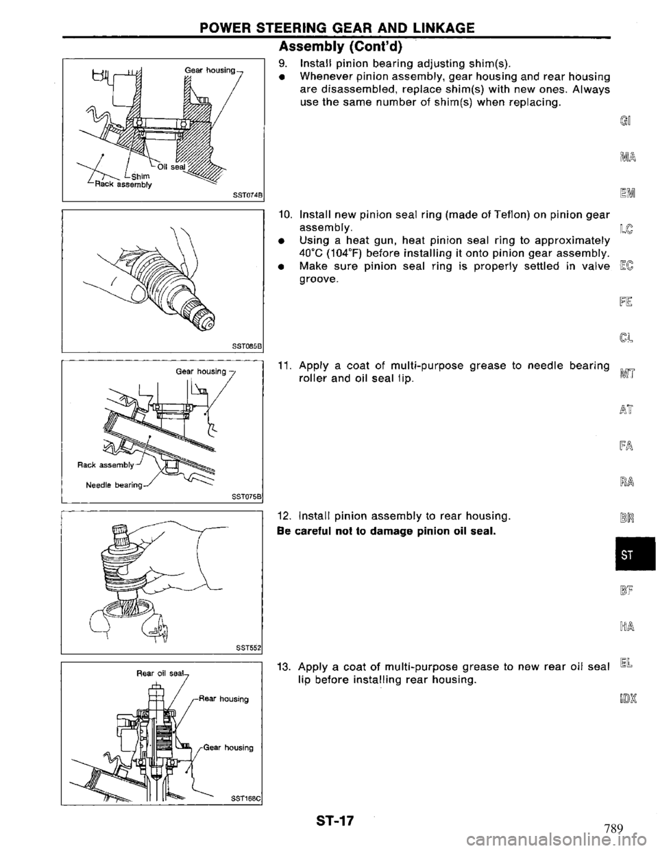 NISSAN PRIMERA 1995  Service Repair Manual 789 