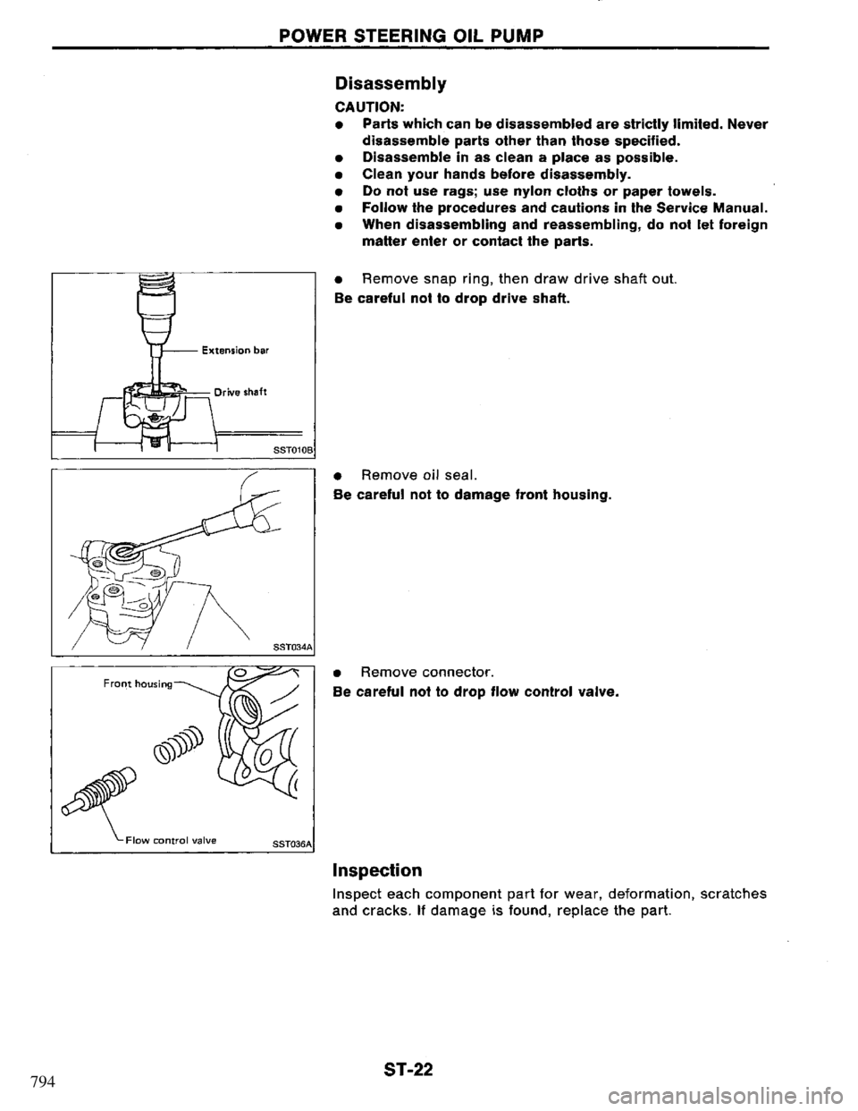 NISSAN PRIMERA 1995  Service Repair Manual 794 