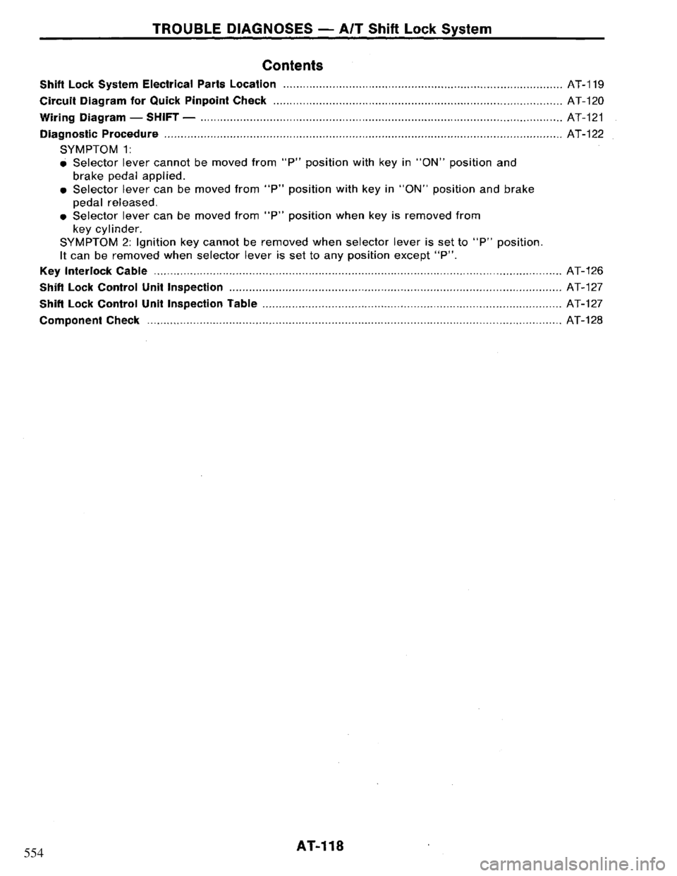 NISSAN PRIMERA 1995  Service Repair Manual 554 