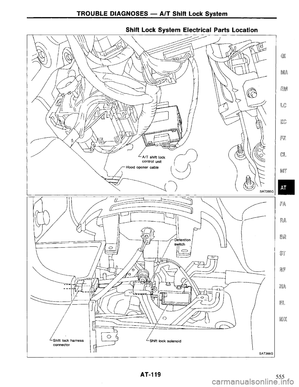 NISSAN PRIMERA 1995  Service Repair Manual 555 