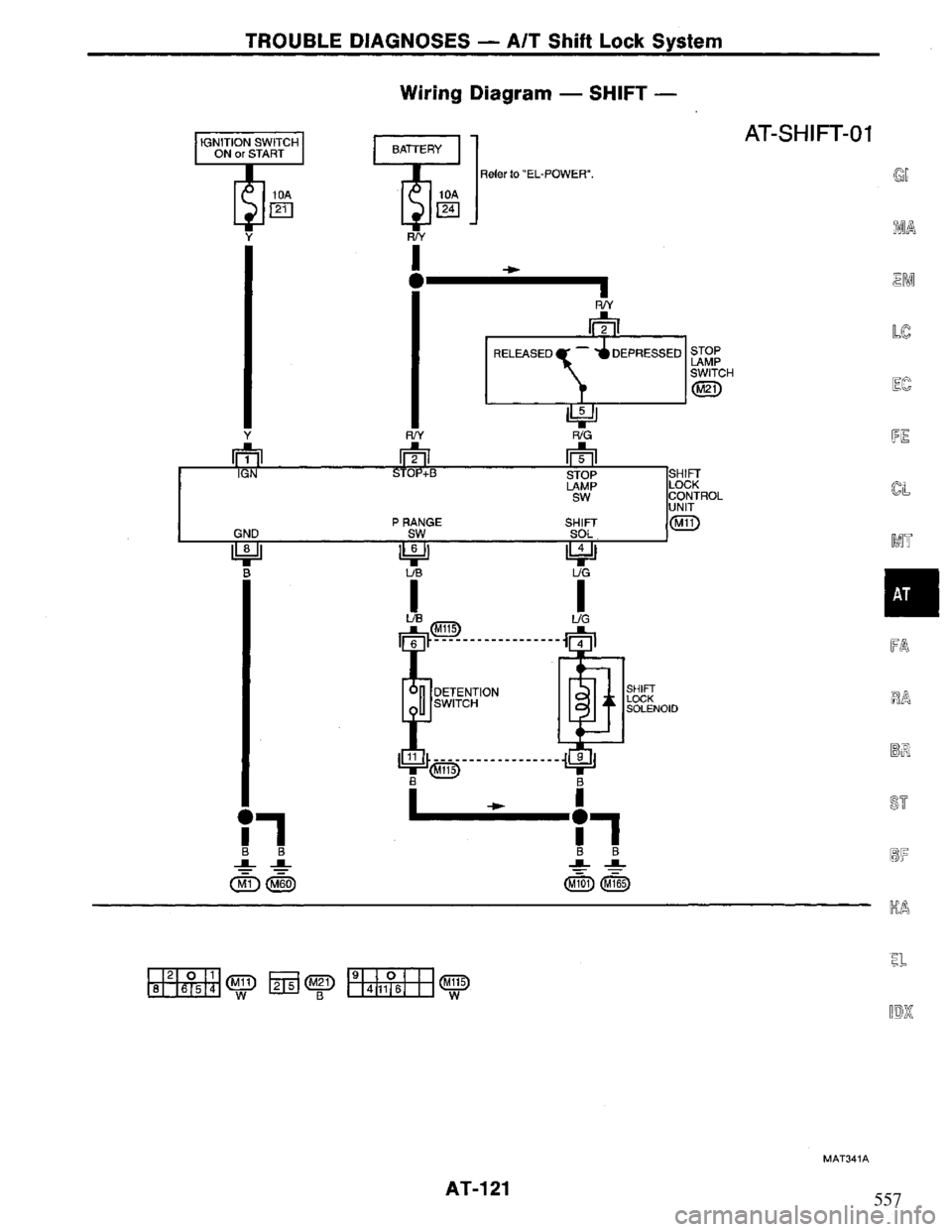 NISSAN PRIMERA 1995  Service Repair Manual 557 