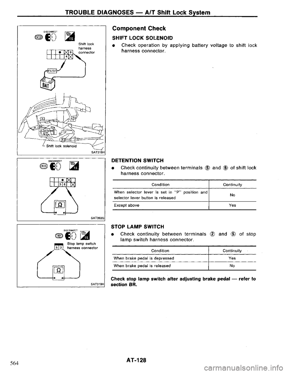 NISSAN PRIMERA 1995  Service Repair Manual 564 