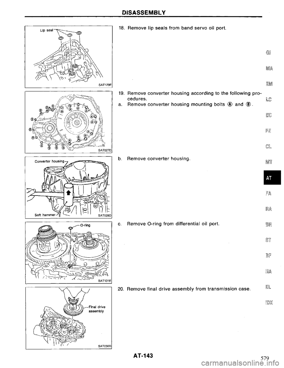 NISSAN PRIMERA 1995  Service Repair Manual 579 