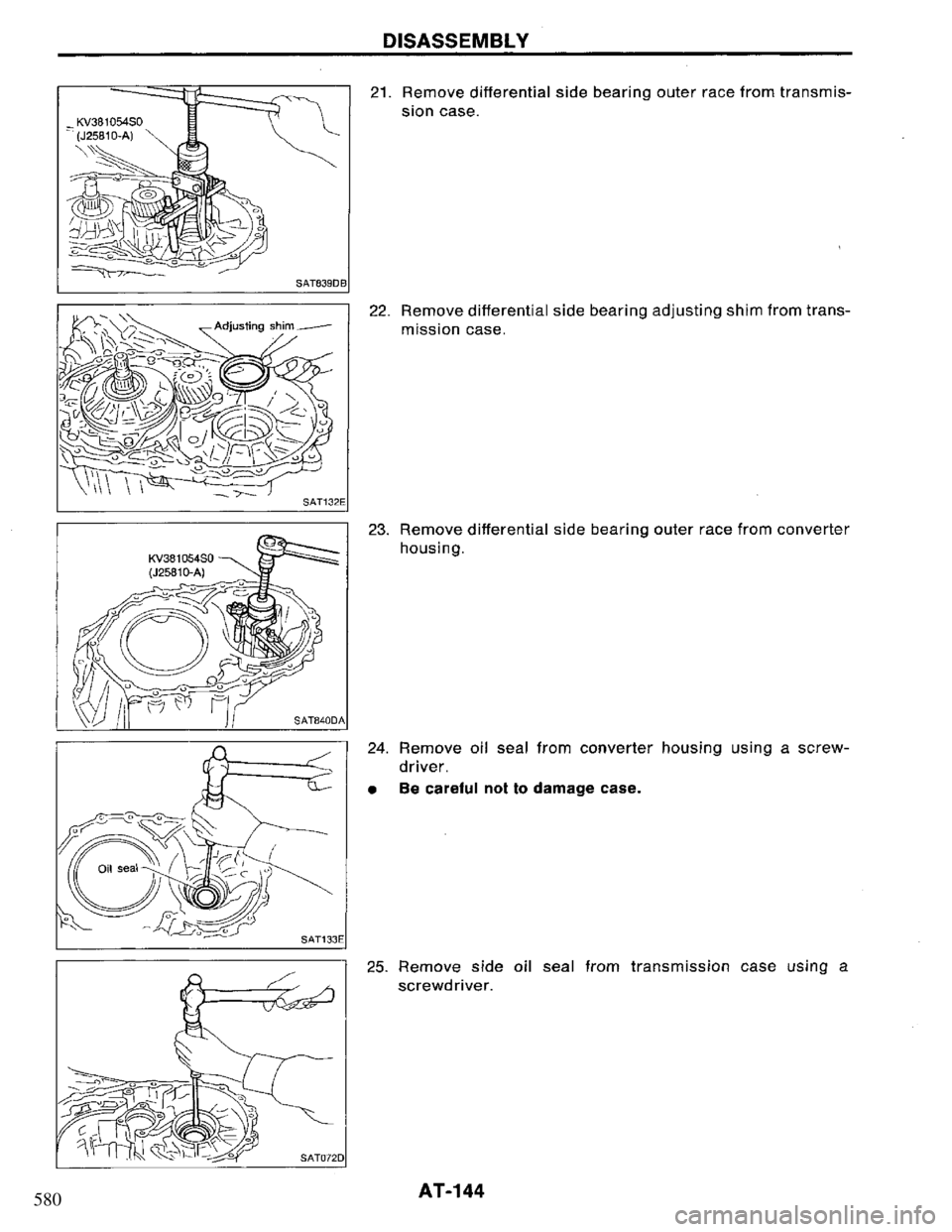 NISSAN PRIMERA 1995  Service Repair Manual 580 