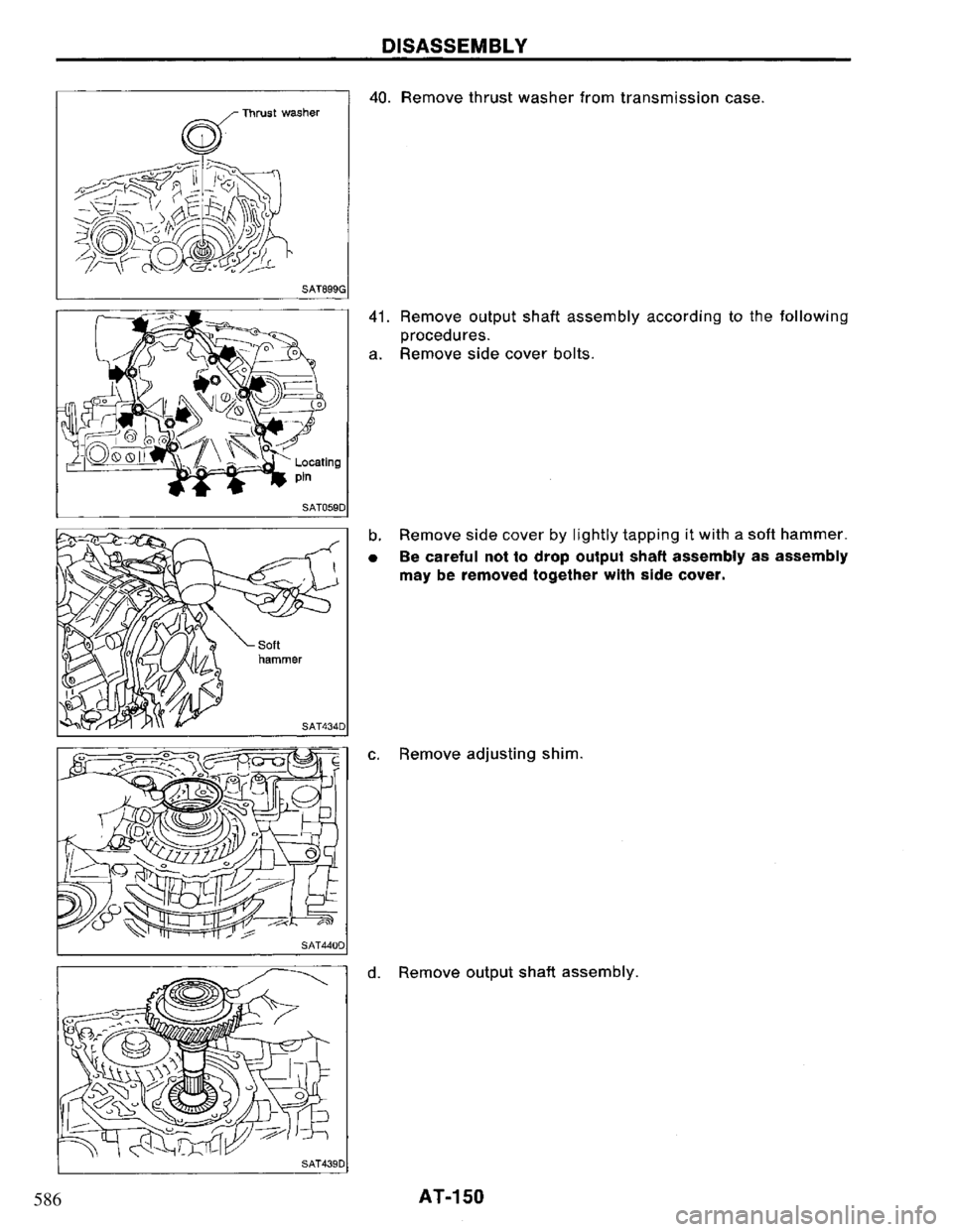NISSAN PRIMERA 1995  Service Repair Manual 586 