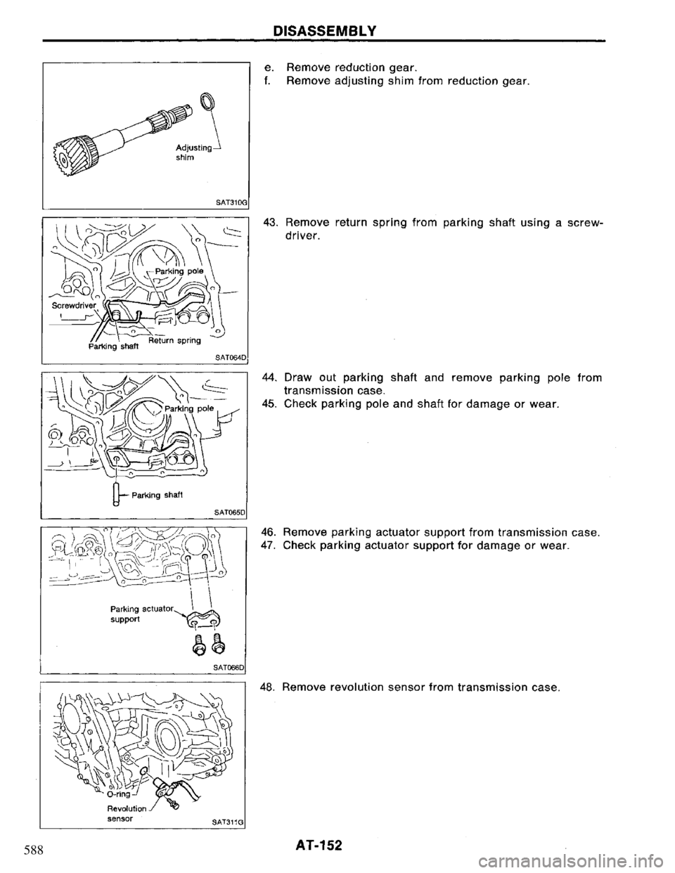 NISSAN PRIMERA 1995  Service Repair Manual 588 