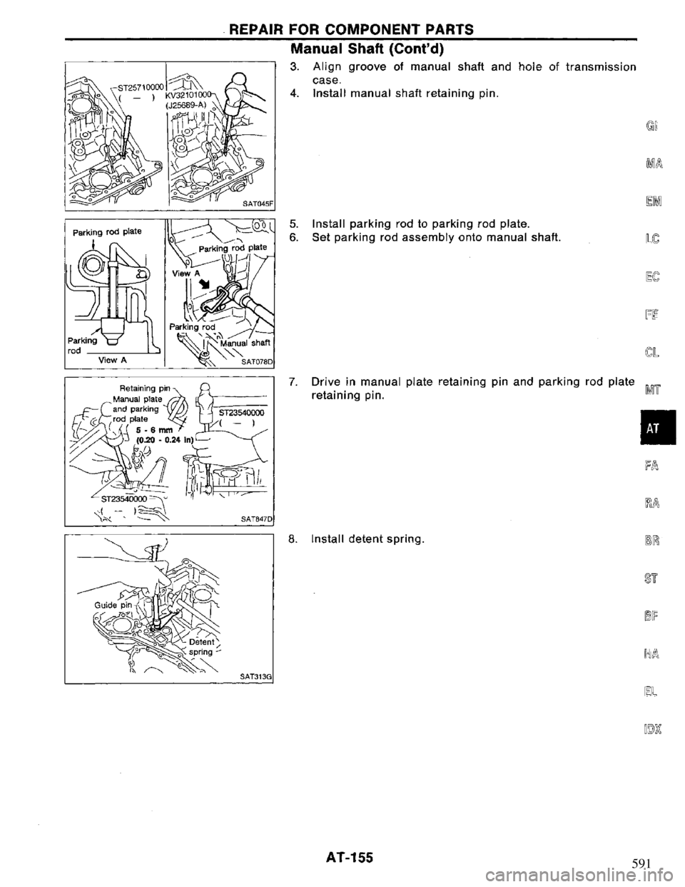 NISSAN PRIMERA 1995  Service Repair Manual 591 