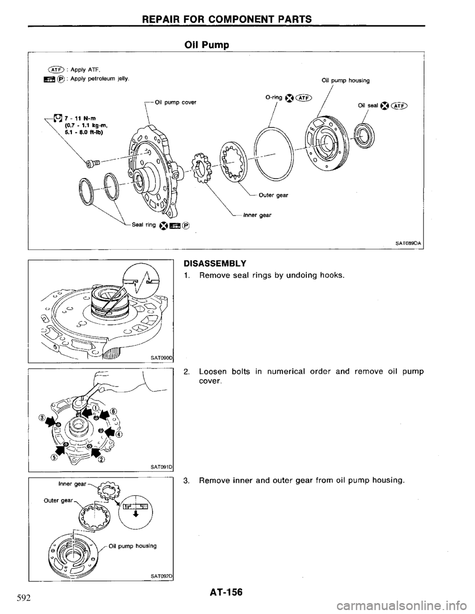 NISSAN PRIMERA 1995  Service Repair Manual 592 
