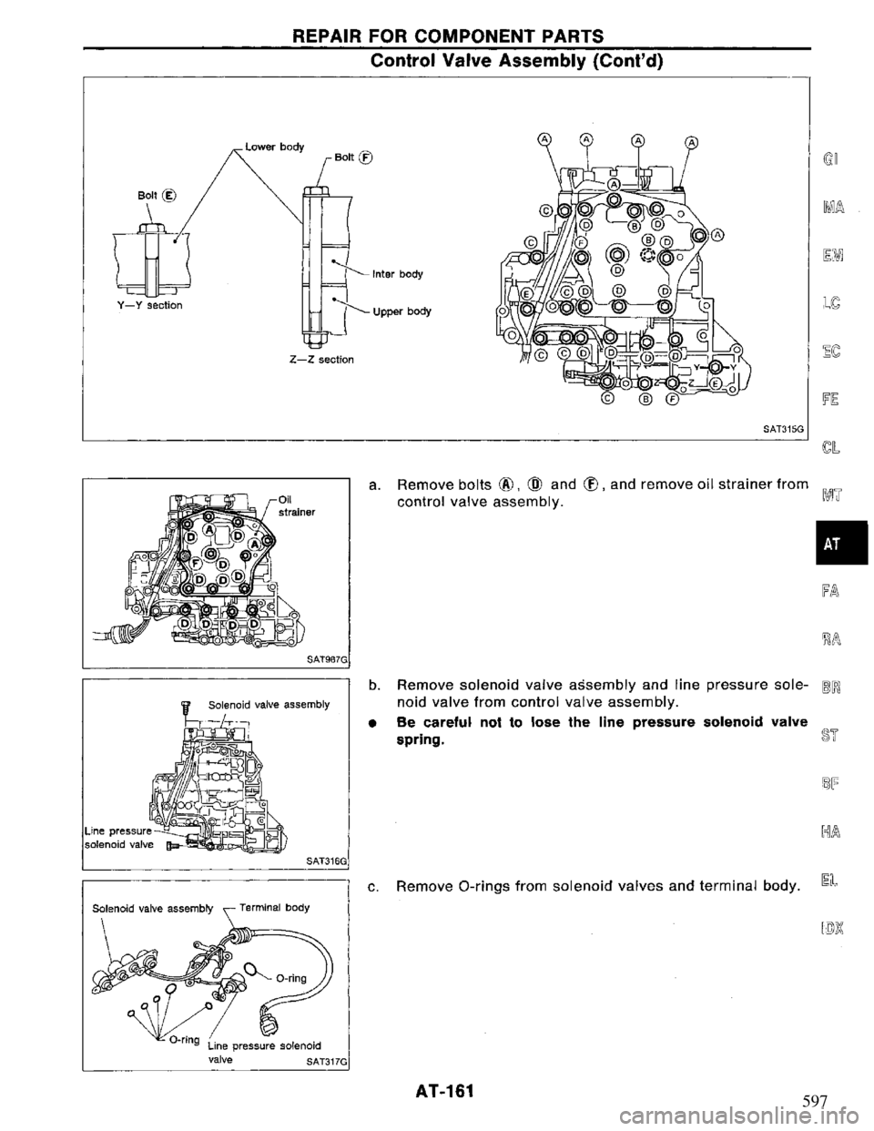 NISSAN PRIMERA 1995  Service Repair Manual 597 