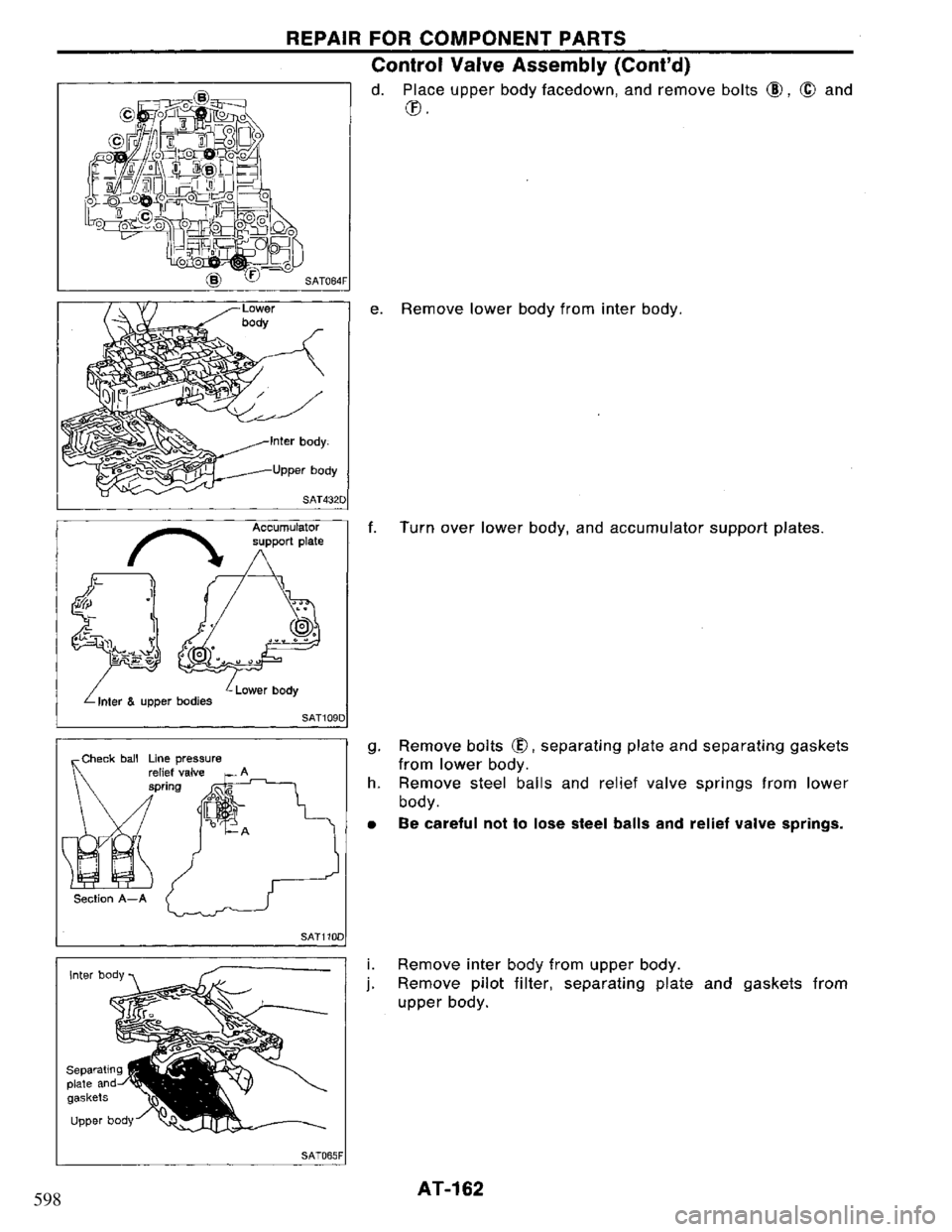 NISSAN PRIMERA 1995  Service Repair Manual 598 