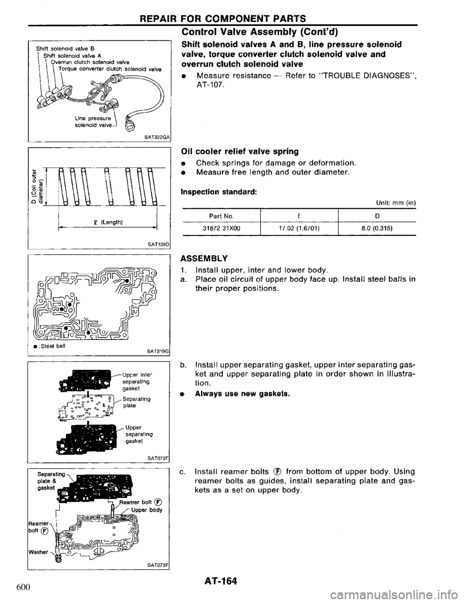 NISSAN PRIMERA 1995  Service Repair Manual 600 