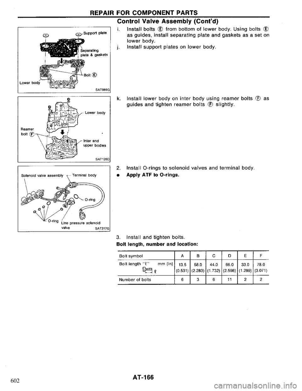 NISSAN PRIMERA 1995  Service Repair Manual 602 