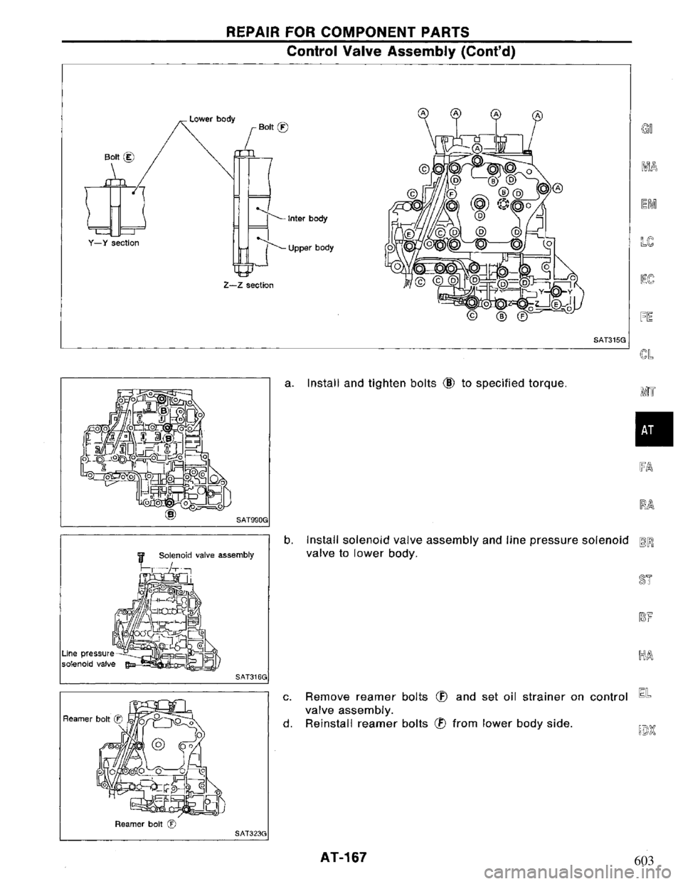 NISSAN PRIMERA 1995  Service Repair Manual 603 