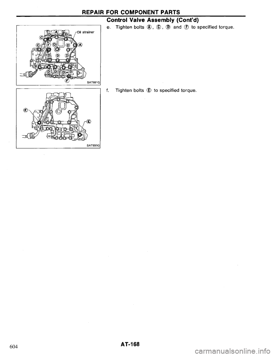 NISSAN PRIMERA 1995  Service Repair Manual 604 
