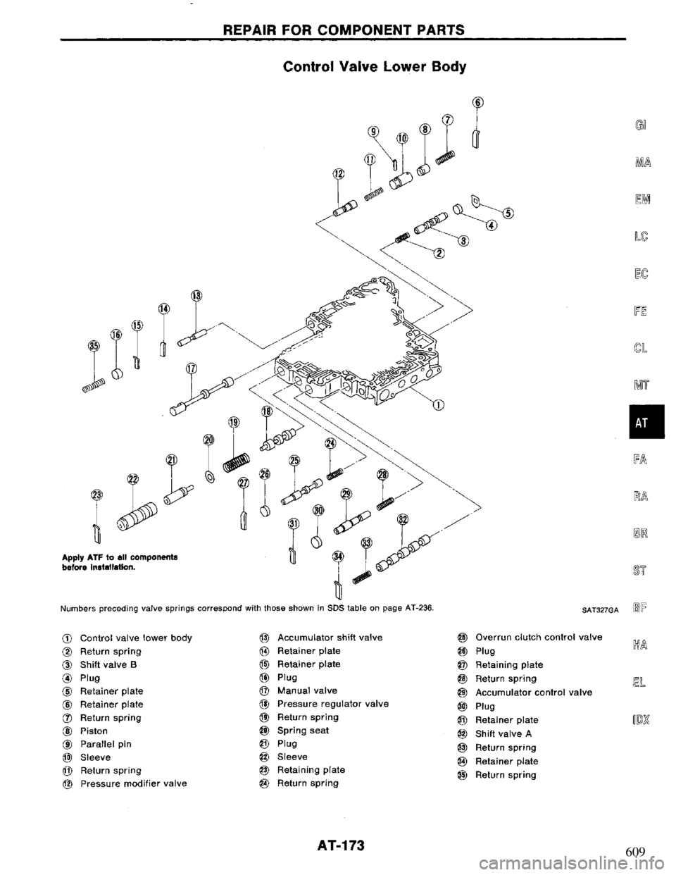 NISSAN PRIMERA 1995  Service Repair Manual 609 