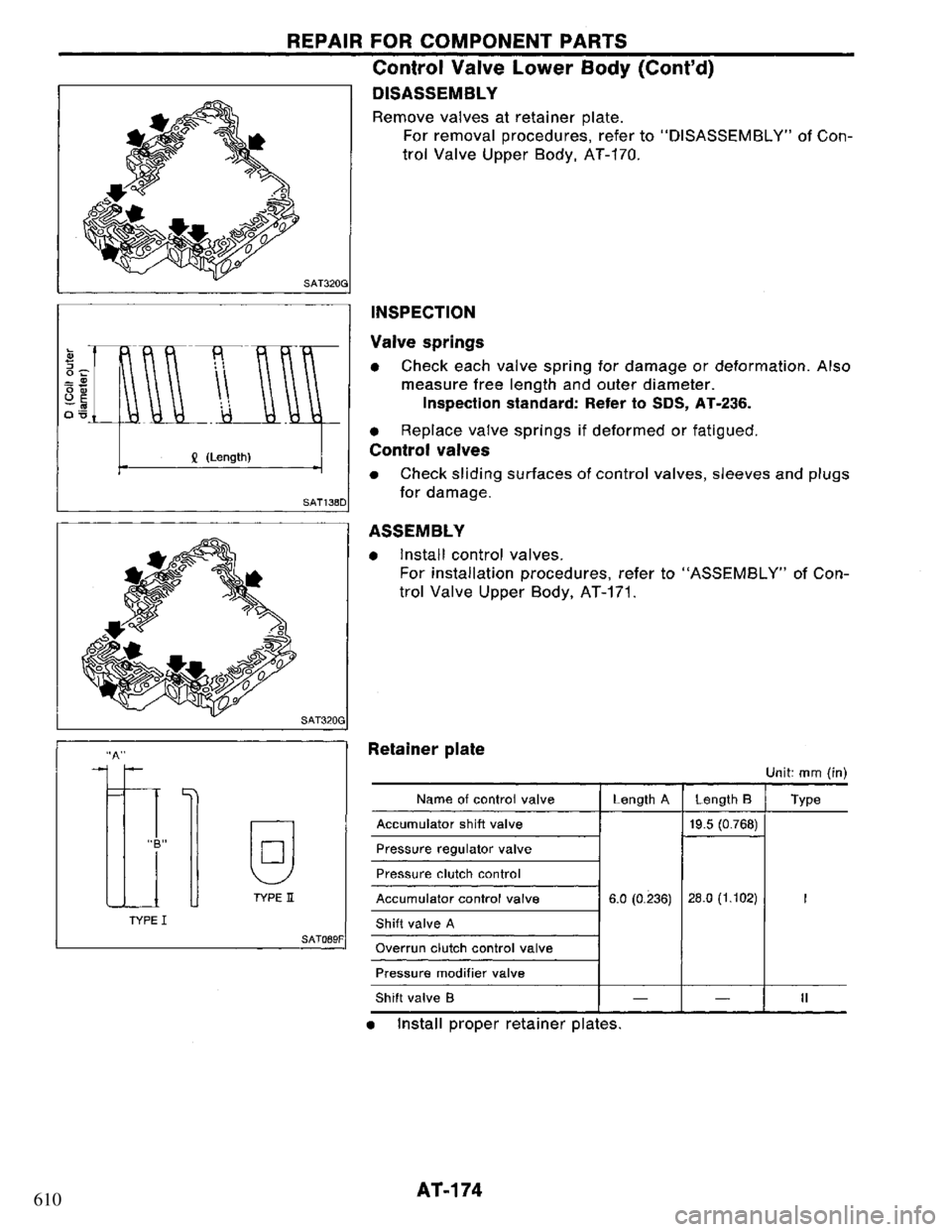 NISSAN PRIMERA 1995  Service Repair Manual 610 
