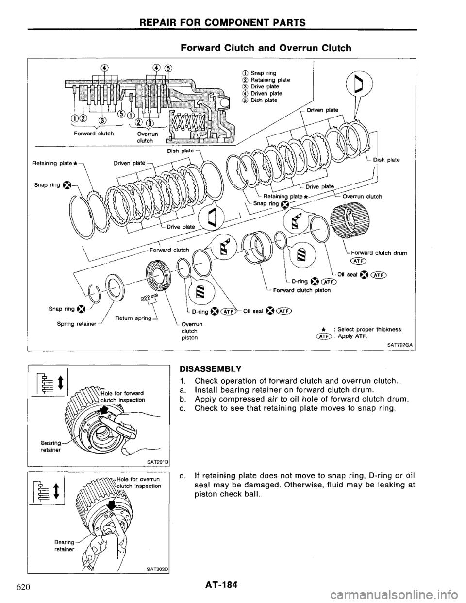 NISSAN PRIMERA 1995  Service Repair Manual 620 