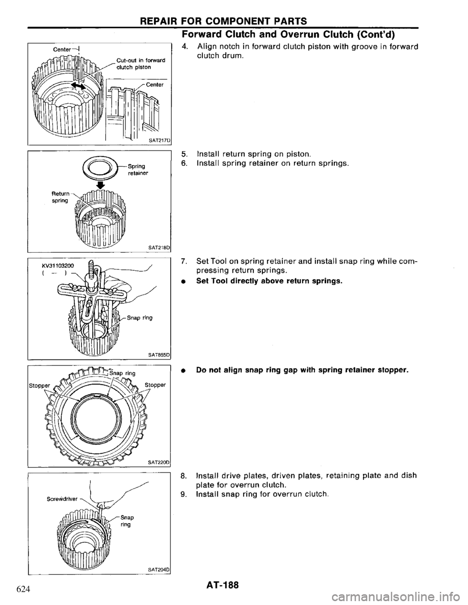 NISSAN PRIMERA 1995  Service Repair Manual 624 