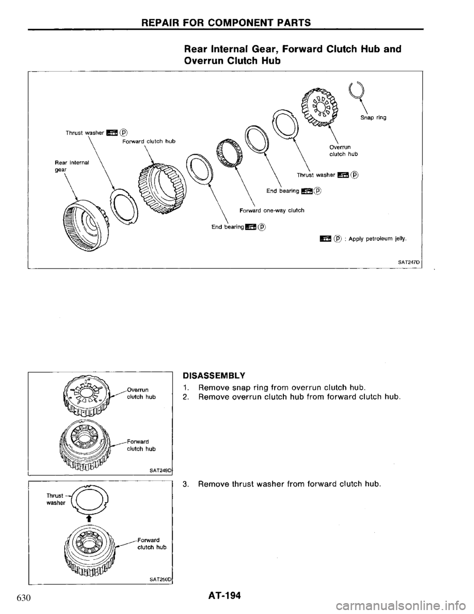 NISSAN PRIMERA 1995  Service Repair Manual 630 