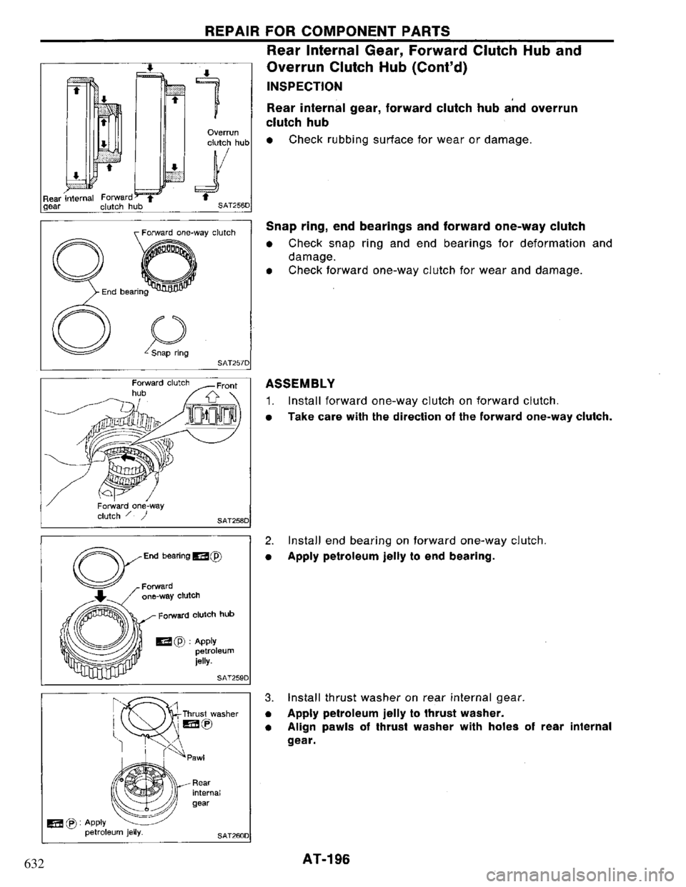 NISSAN PRIMERA 1995  Service Repair Manual 632 