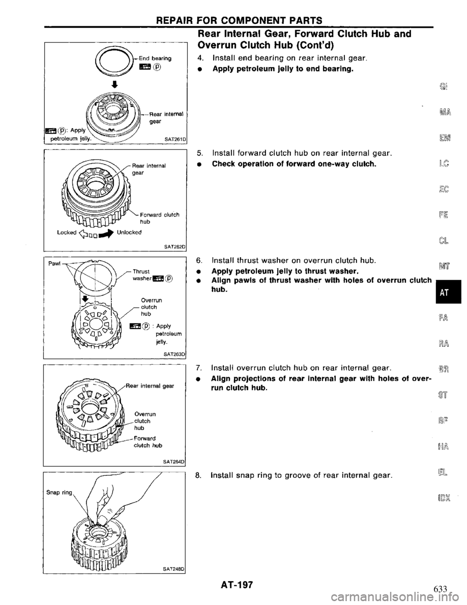 NISSAN PRIMERA 1995  Service Repair Manual 633 