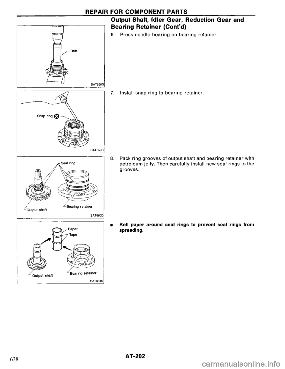 NISSAN PRIMERA 1995  Service Repair Manual 638 