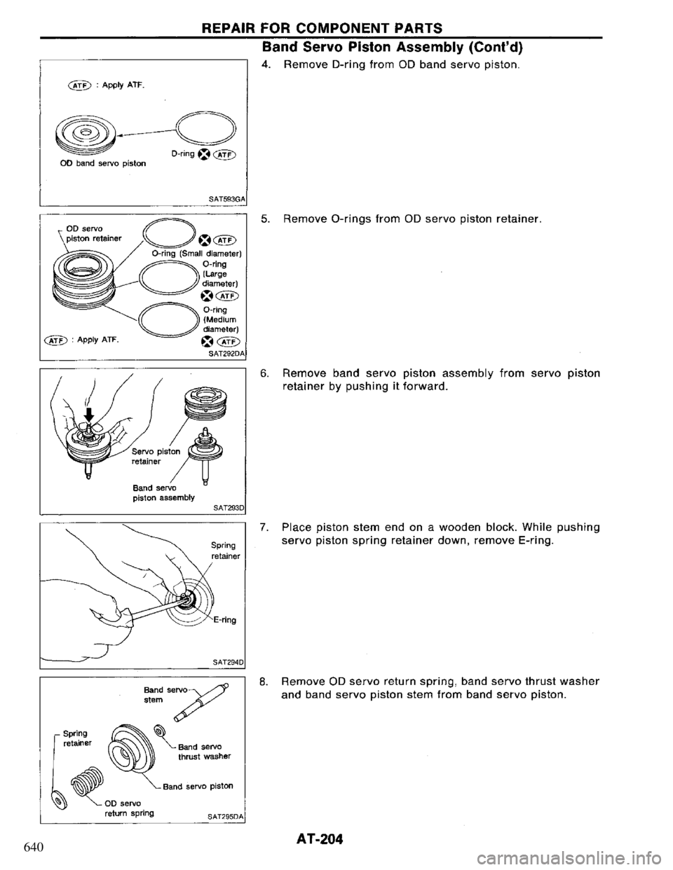 NISSAN PRIMERA 1995  Service Repair Manual 640 