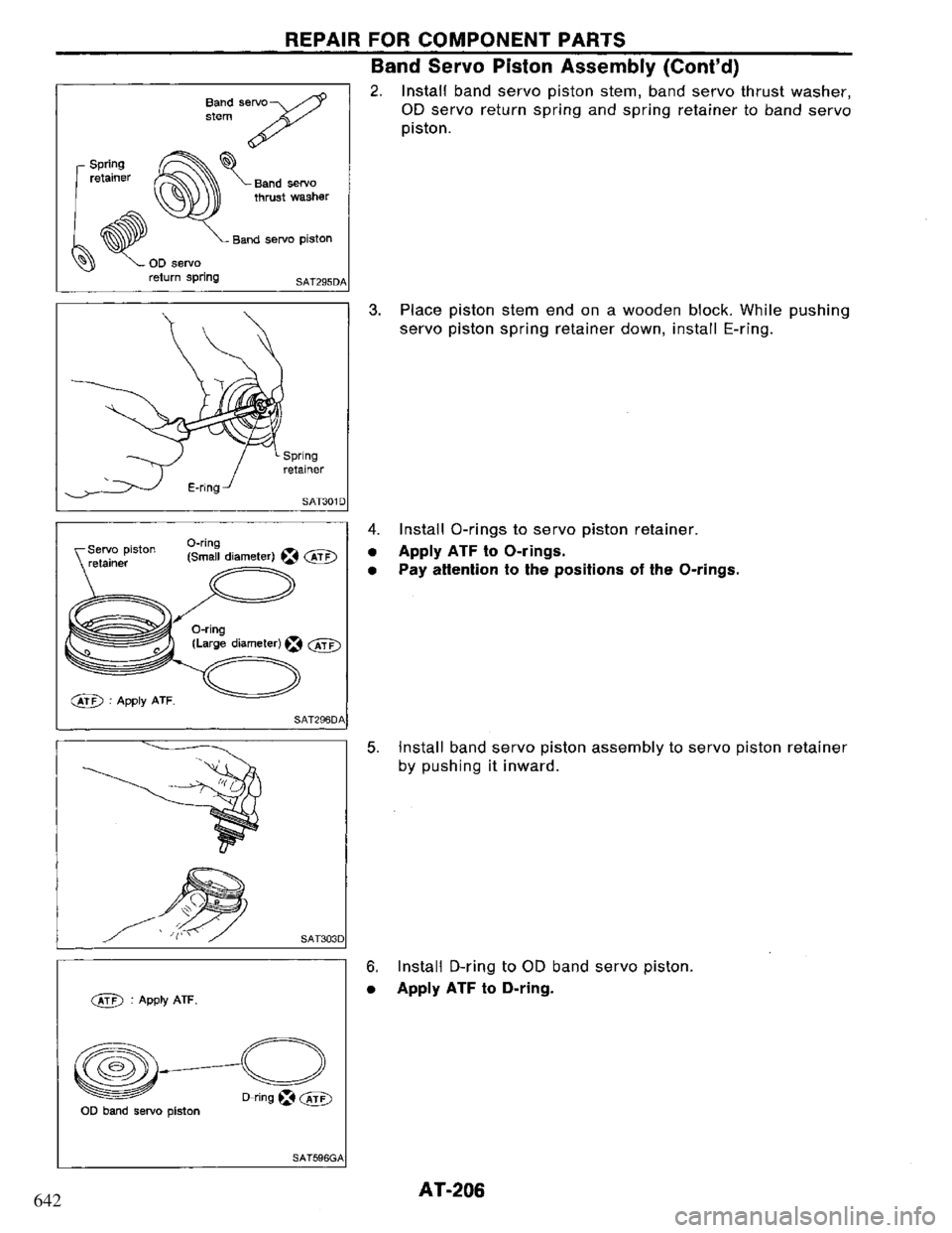 NISSAN PRIMERA 1995  Service Repair Manual 642 