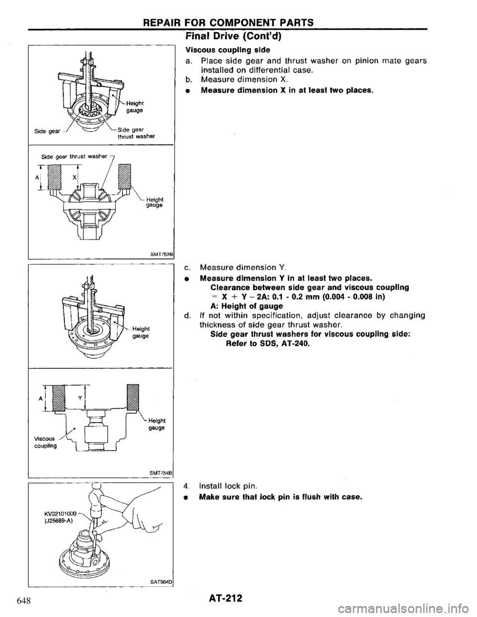 NISSAN PRIMERA 1995  Service Repair Manual 648 