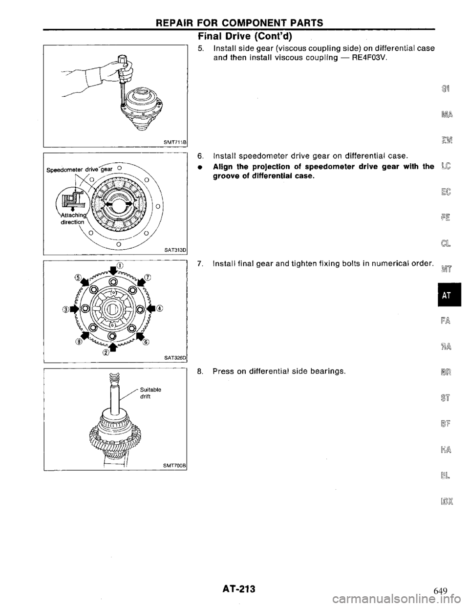 NISSAN PRIMERA 1995  Service Repair Manual 649 