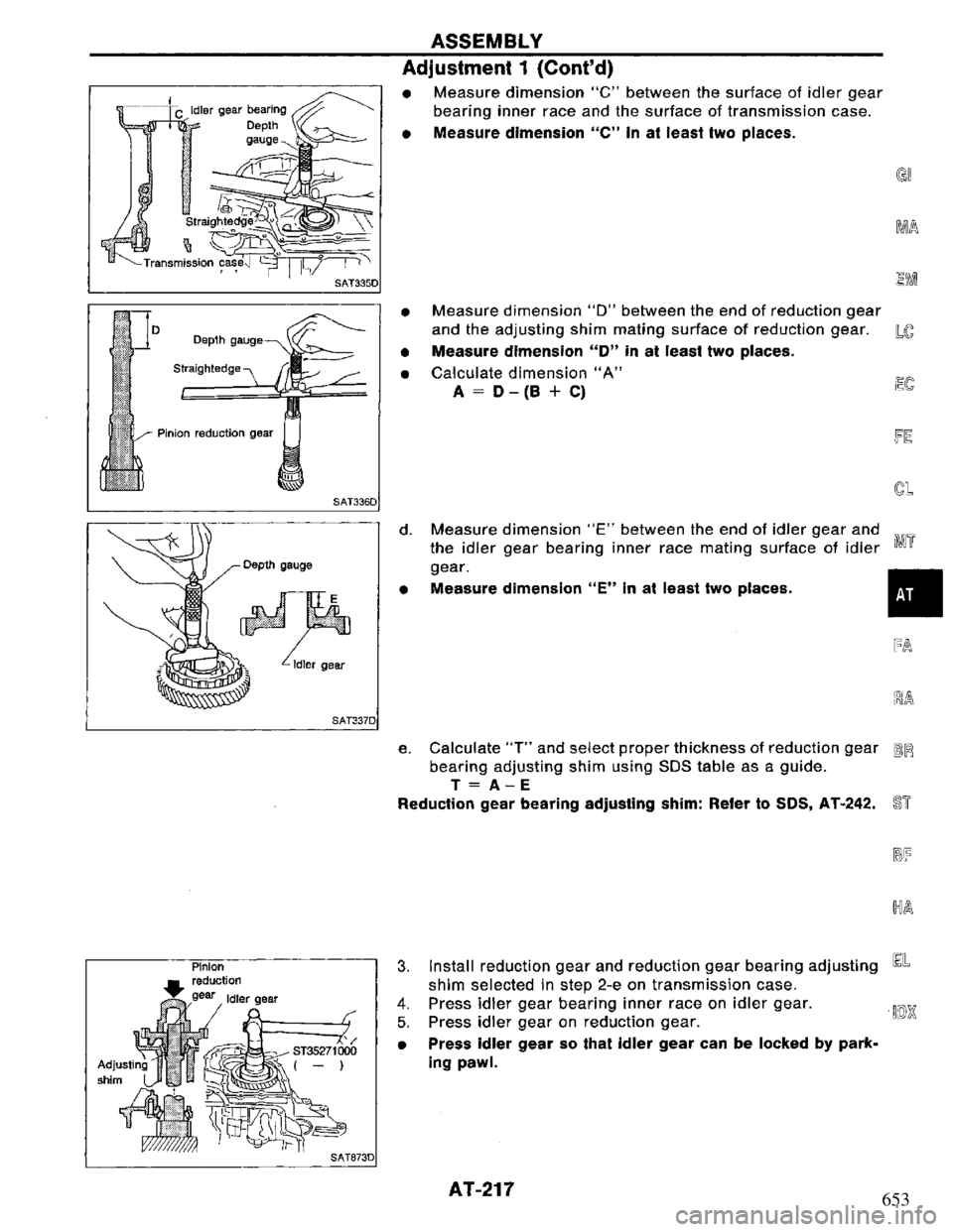 NISSAN PRIMERA 1995  Service Repair Manual 653 