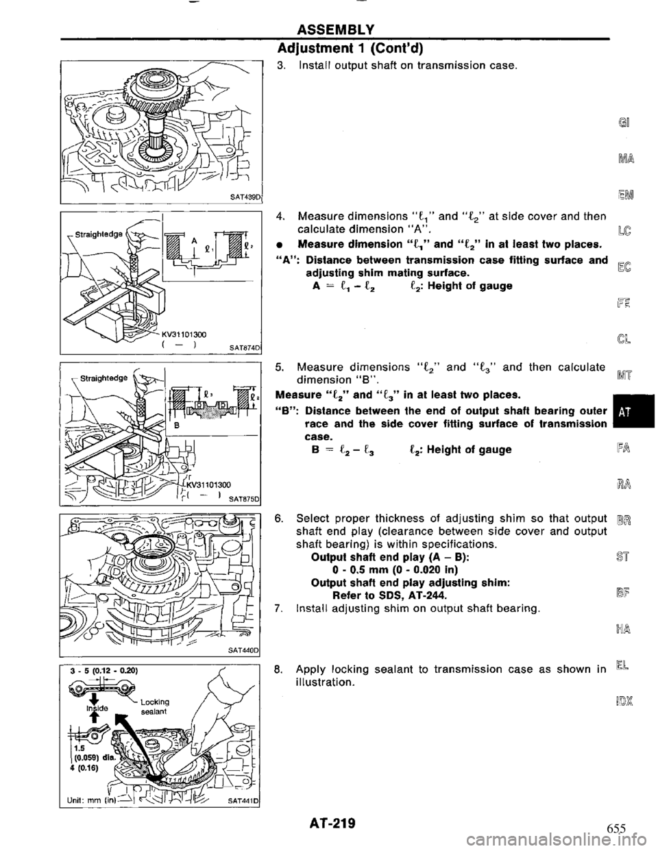 NISSAN PRIMERA 1995  Service Repair Manual 655 
