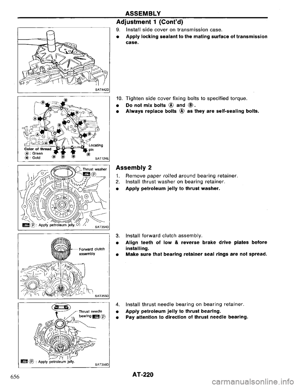NISSAN PRIMERA 1995  Service Repair Manual 656 