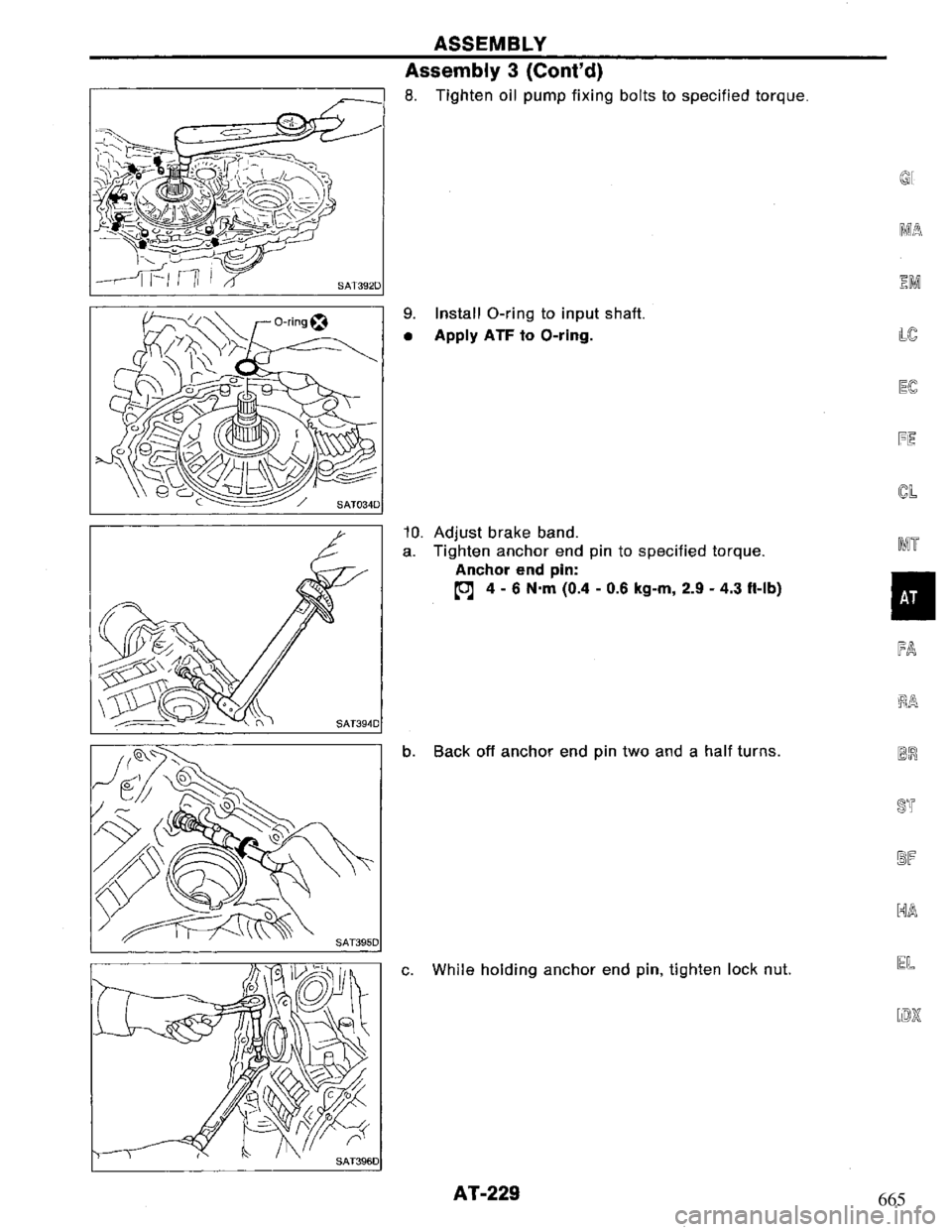 NISSAN PRIMERA 1995  Service Repair Manual 665 