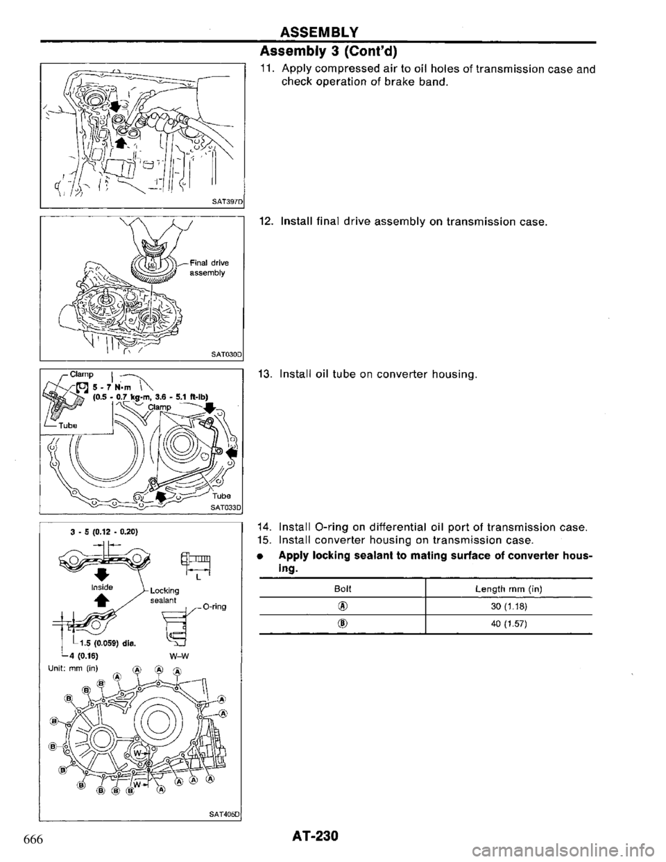 NISSAN PRIMERA 1995  Service Repair Manual 666 