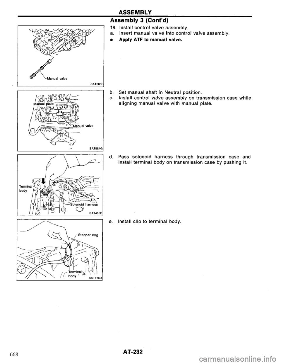 NISSAN PRIMERA 1995  Service Repair Manual 668 