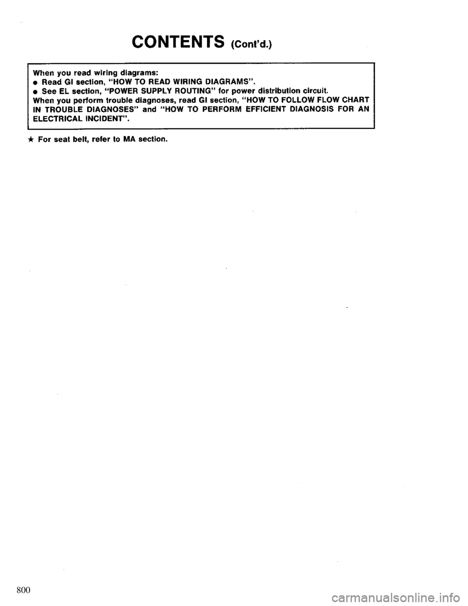 NISSAN PRIMERA 1995  Service Repair Manual 800 