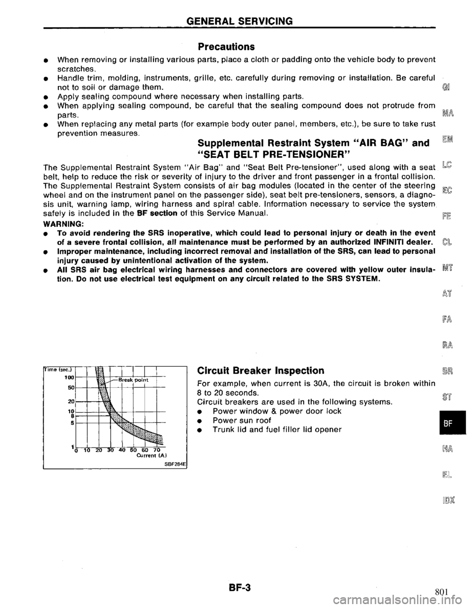 NISSAN PRIMERA 1995  Service Repair Manual 801 