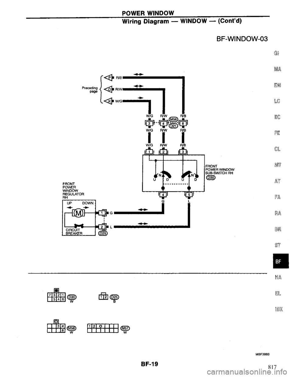 NISSAN PRIMERA 1995  Service Repair Manual 817 