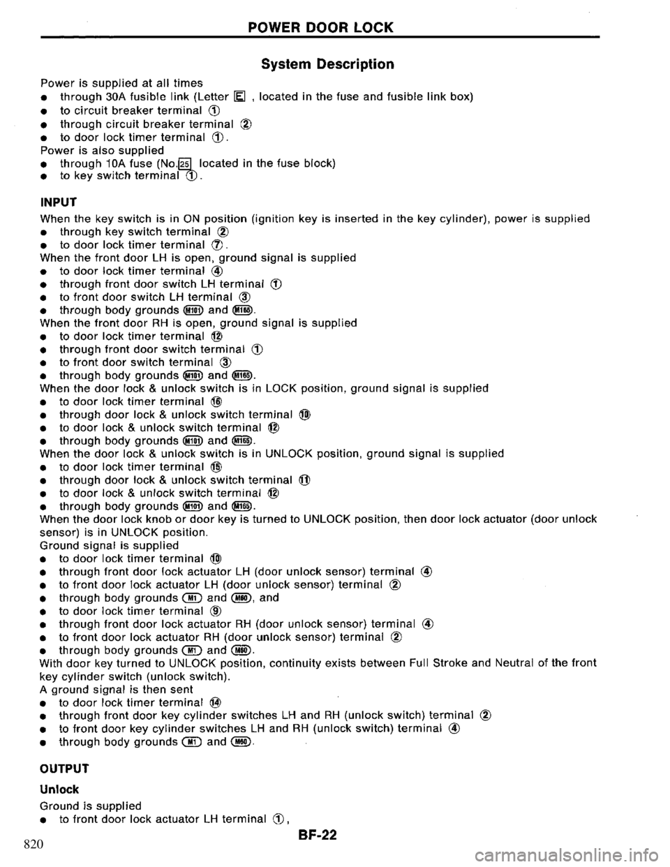 NISSAN PRIMERA 1995  Service Repair Manual 820 