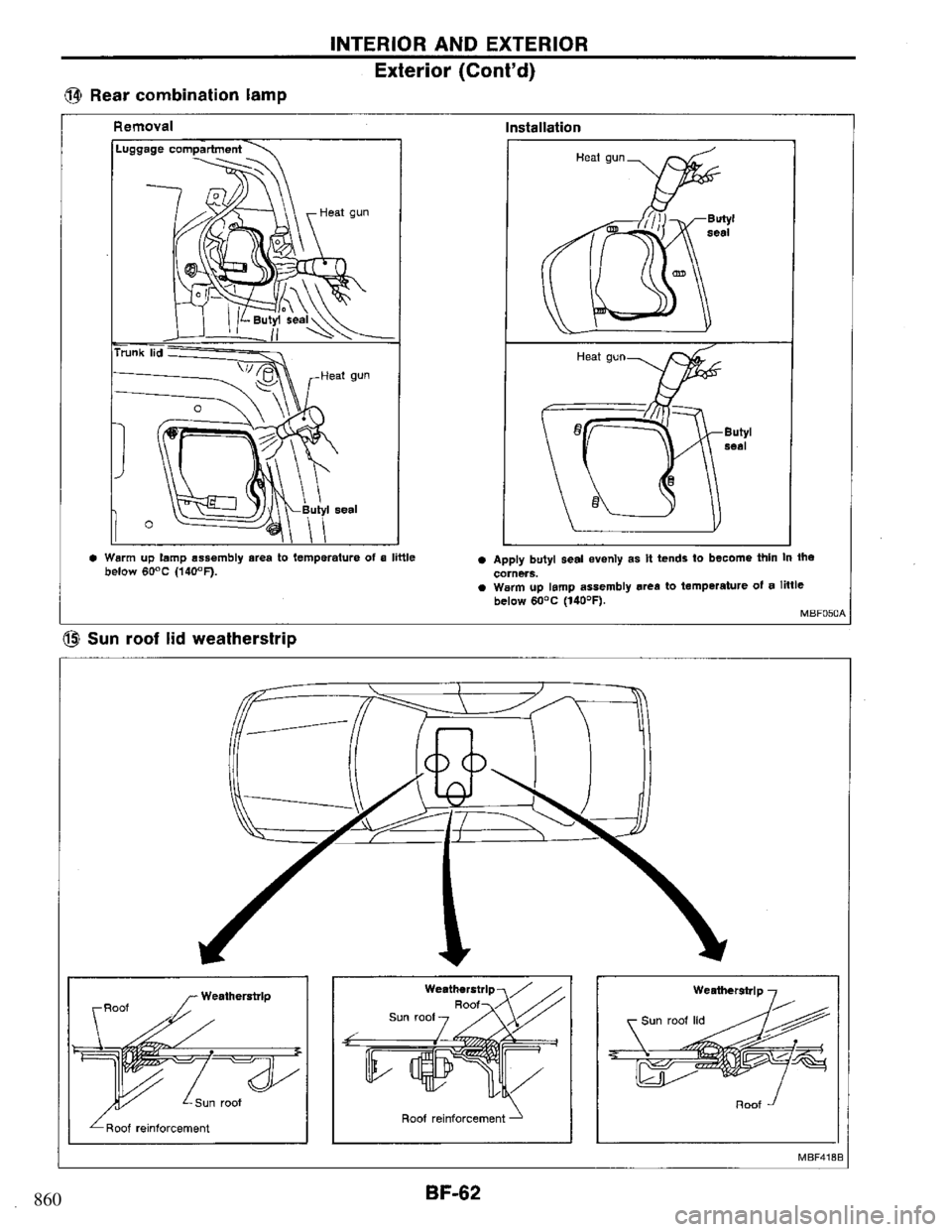 NISSAN PRIMERA 1995  Service Repair Manual 860 