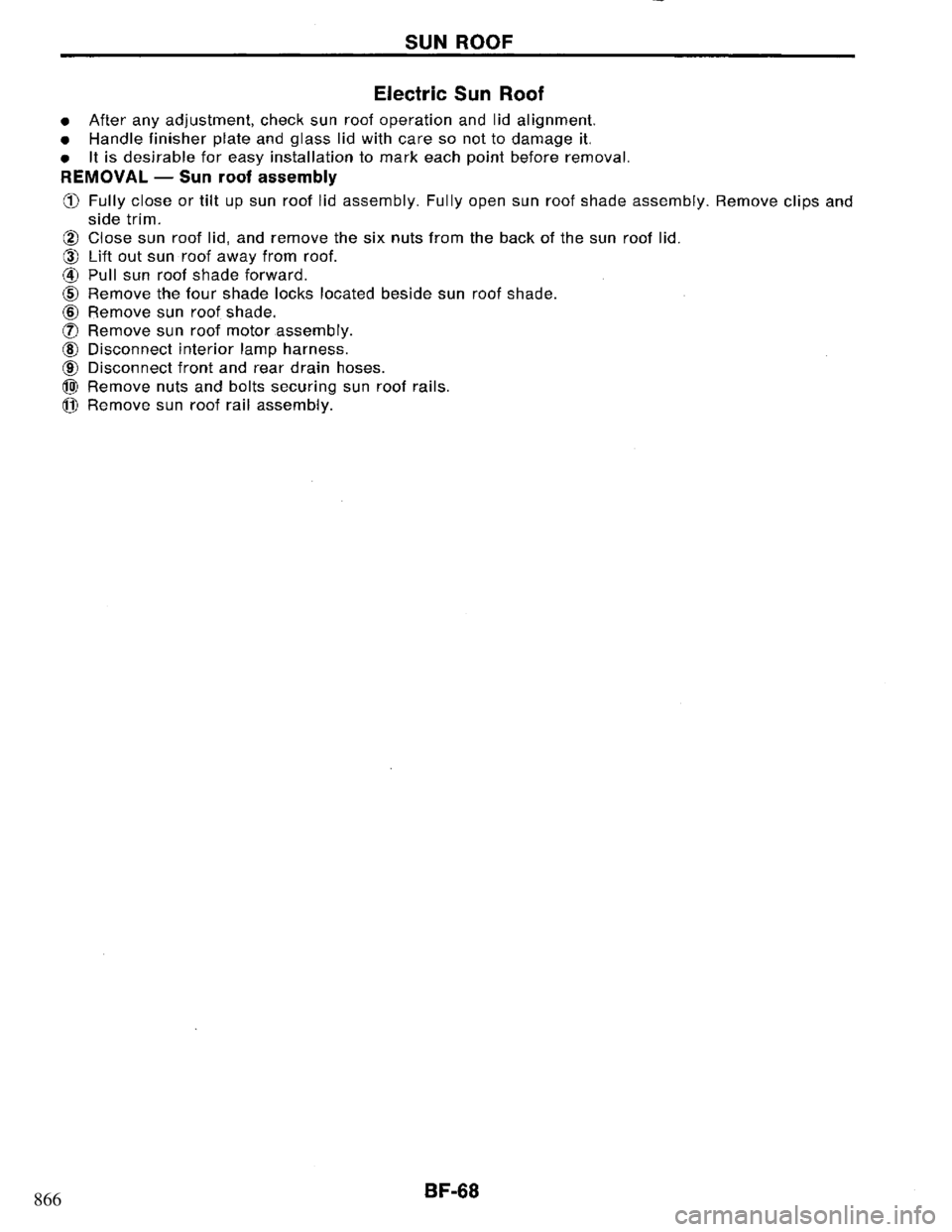 NISSAN PRIMERA 1995  Service Repair Manual 866 