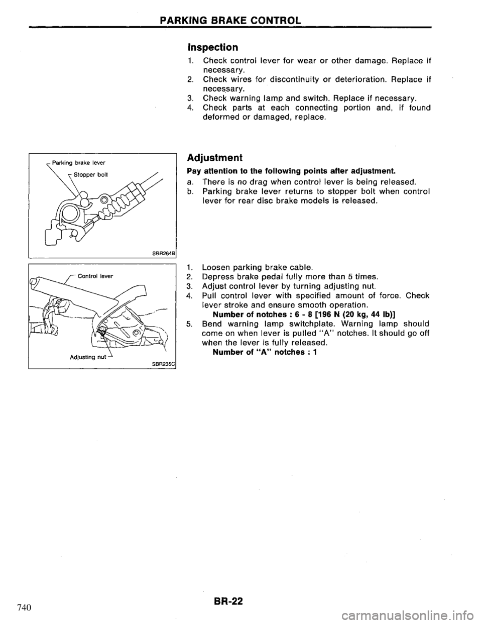 NISSAN PRIMERA 1995  Service Repair Manual 740 