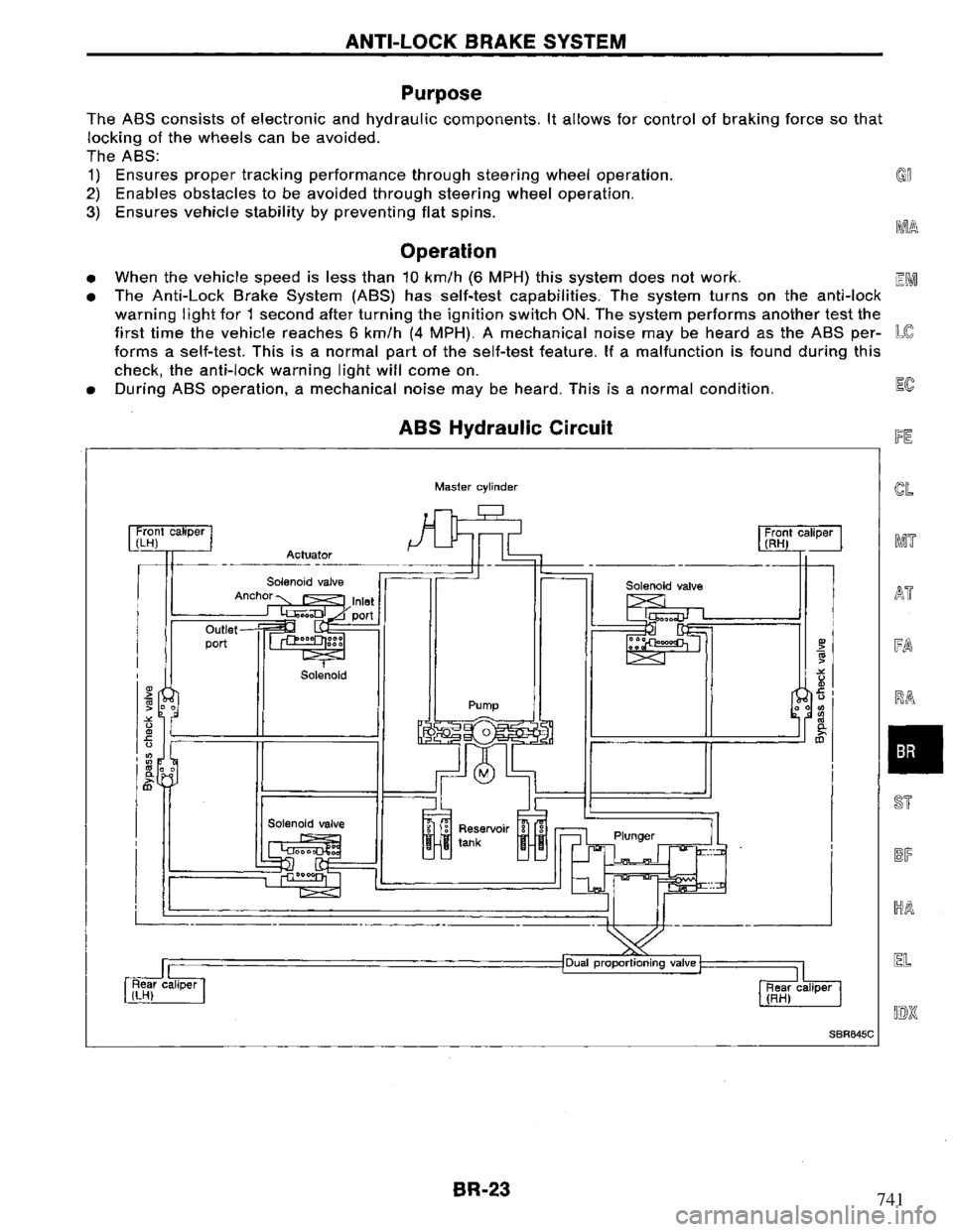 NISSAN PRIMERA 1995  Service Repair Manual 741 