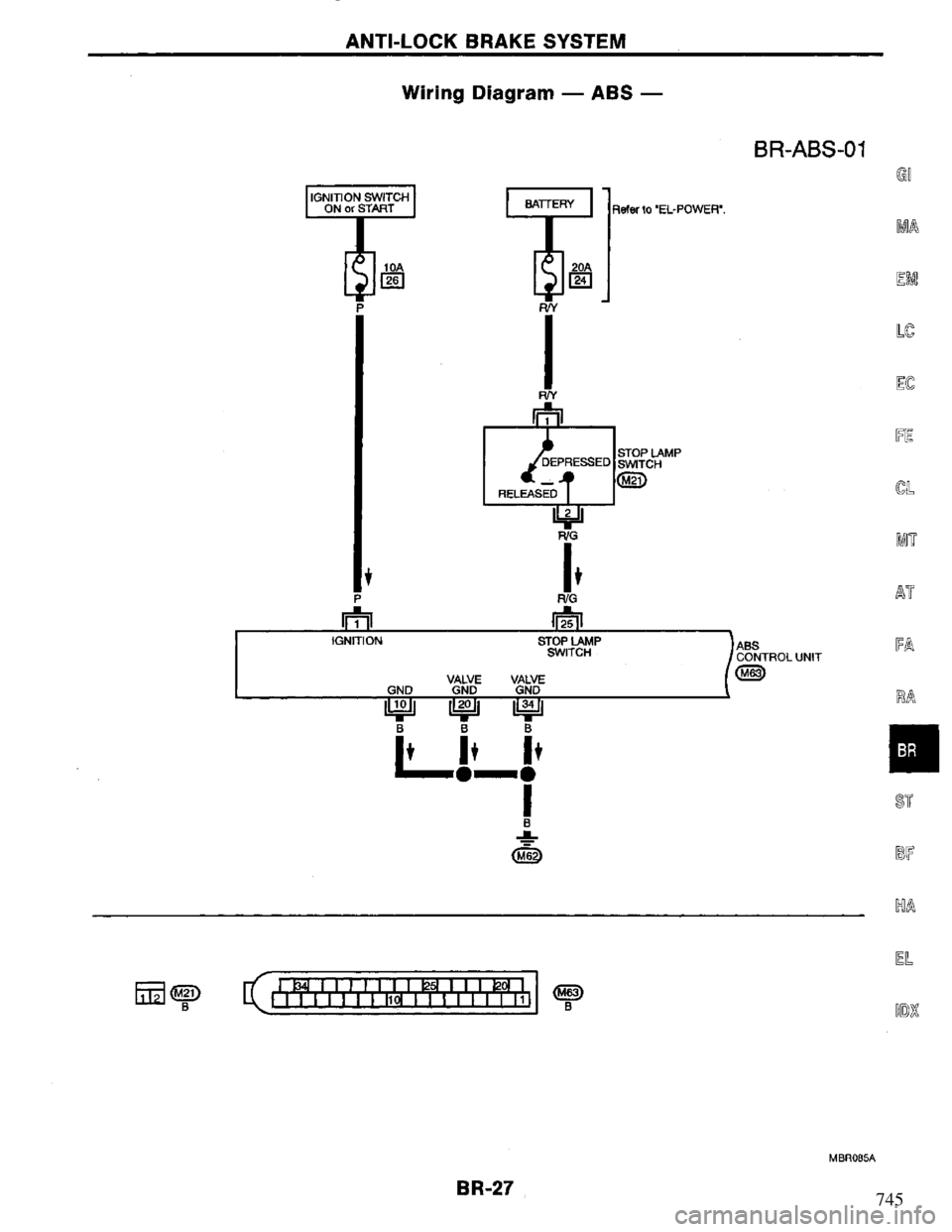 NISSAN PRIMERA 1995  Service Repair Manual 745 